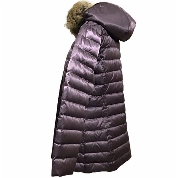 UTEX Canada Down Puffer Coat Faux Fur Trimmed Hoodie Size Large - Picture 2 of 16